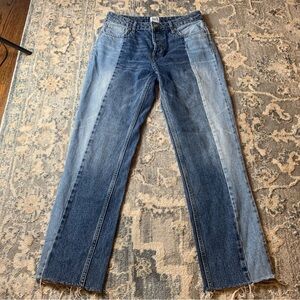 Two-Tone Blue Women's Jeans